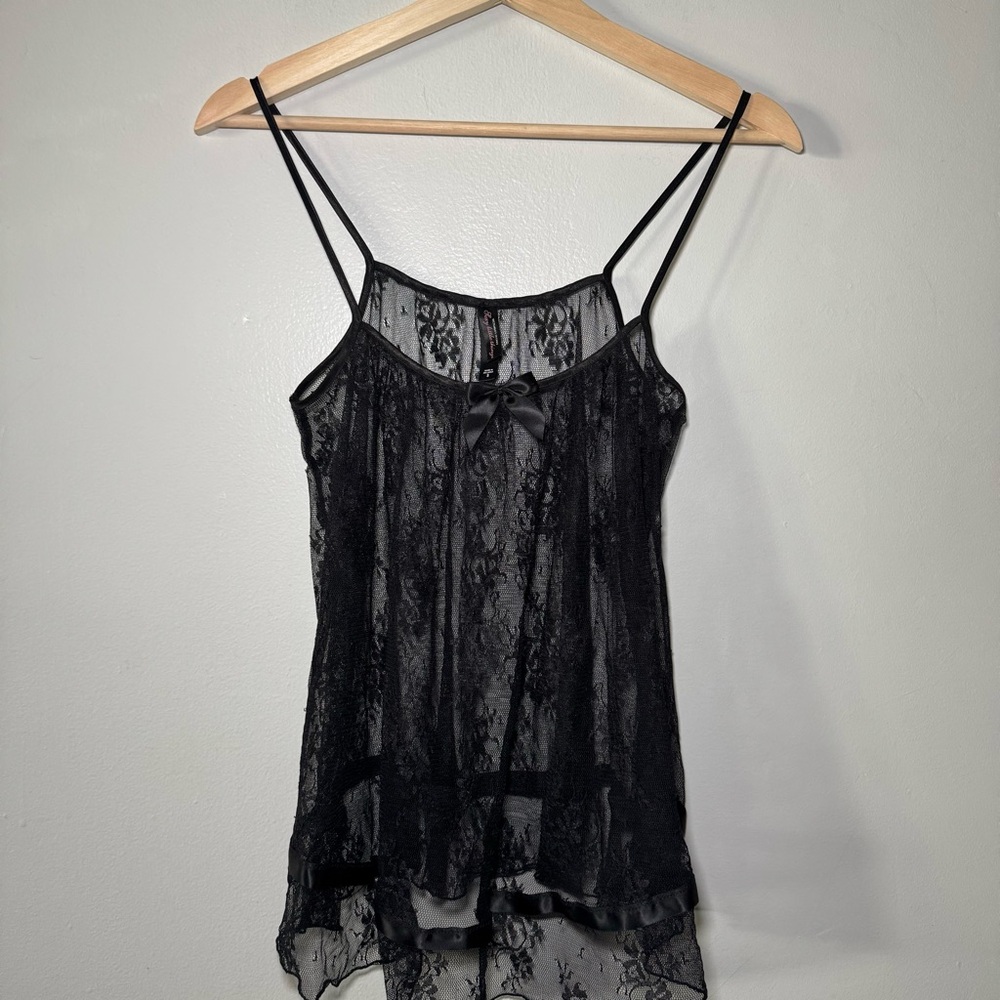 Victoria’s‎ Secret Sexy Little Things Black Lace Bows  Lingerie Sz Small